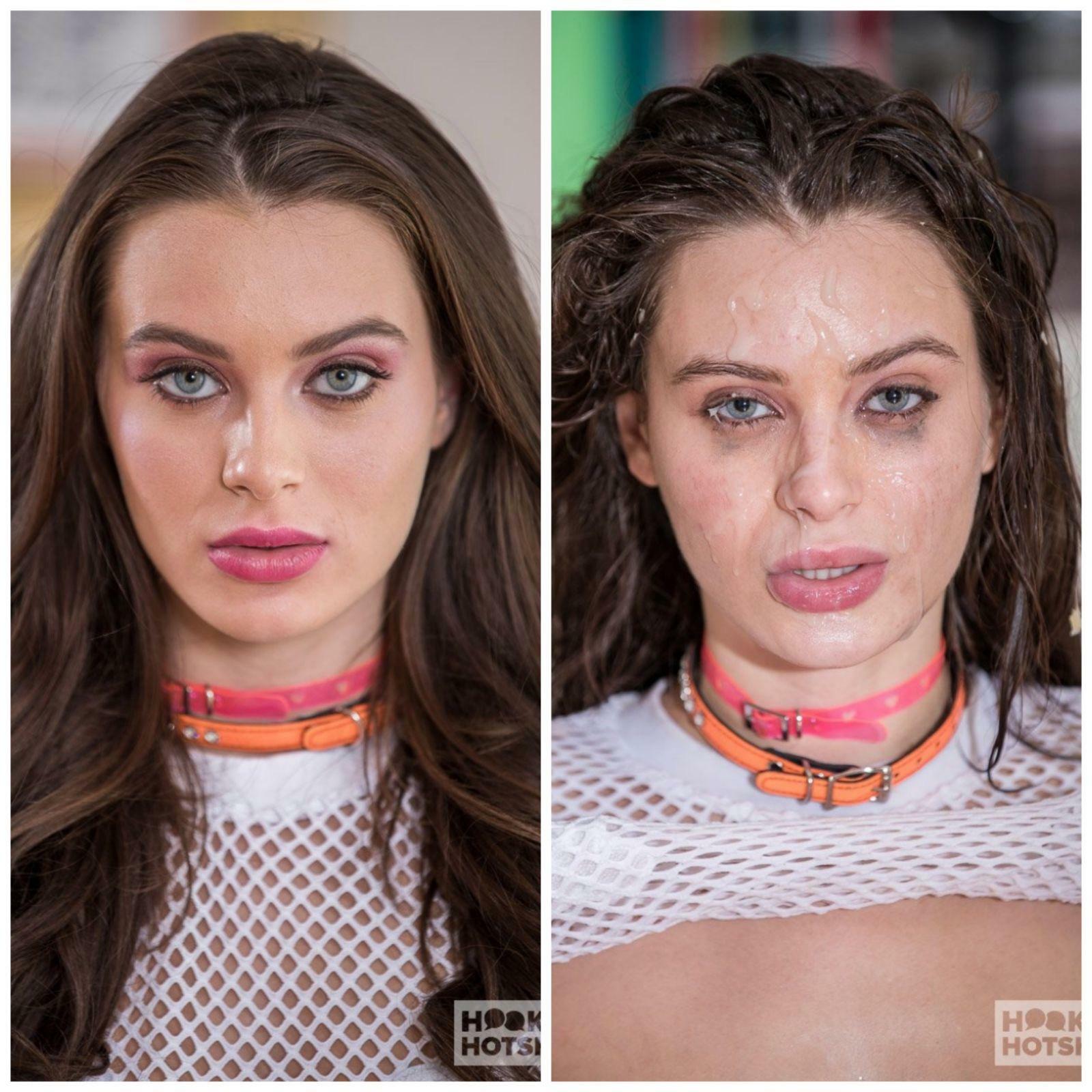 Before and after bukkake — 18
