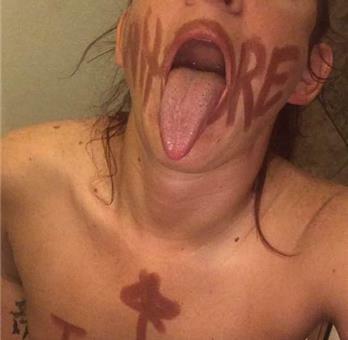 Flat chested ugly piss pig — 34