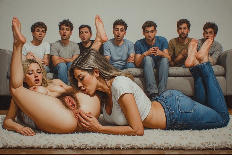two lesbians on carpet — 34
