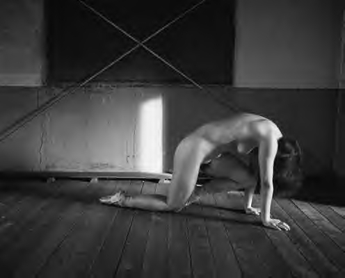 Nude Japanese Female Wearing Pointe Shoes Only — 11
