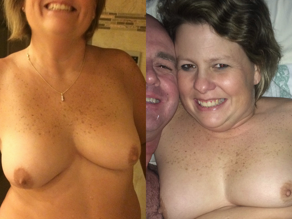 Texas Hubby shares his naked wife, Laura — 28