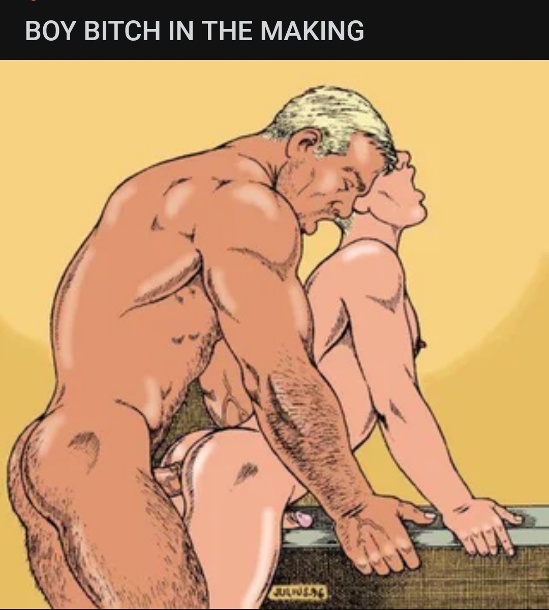 Hot gay cartoons daddy dominates young slutty boy — 10