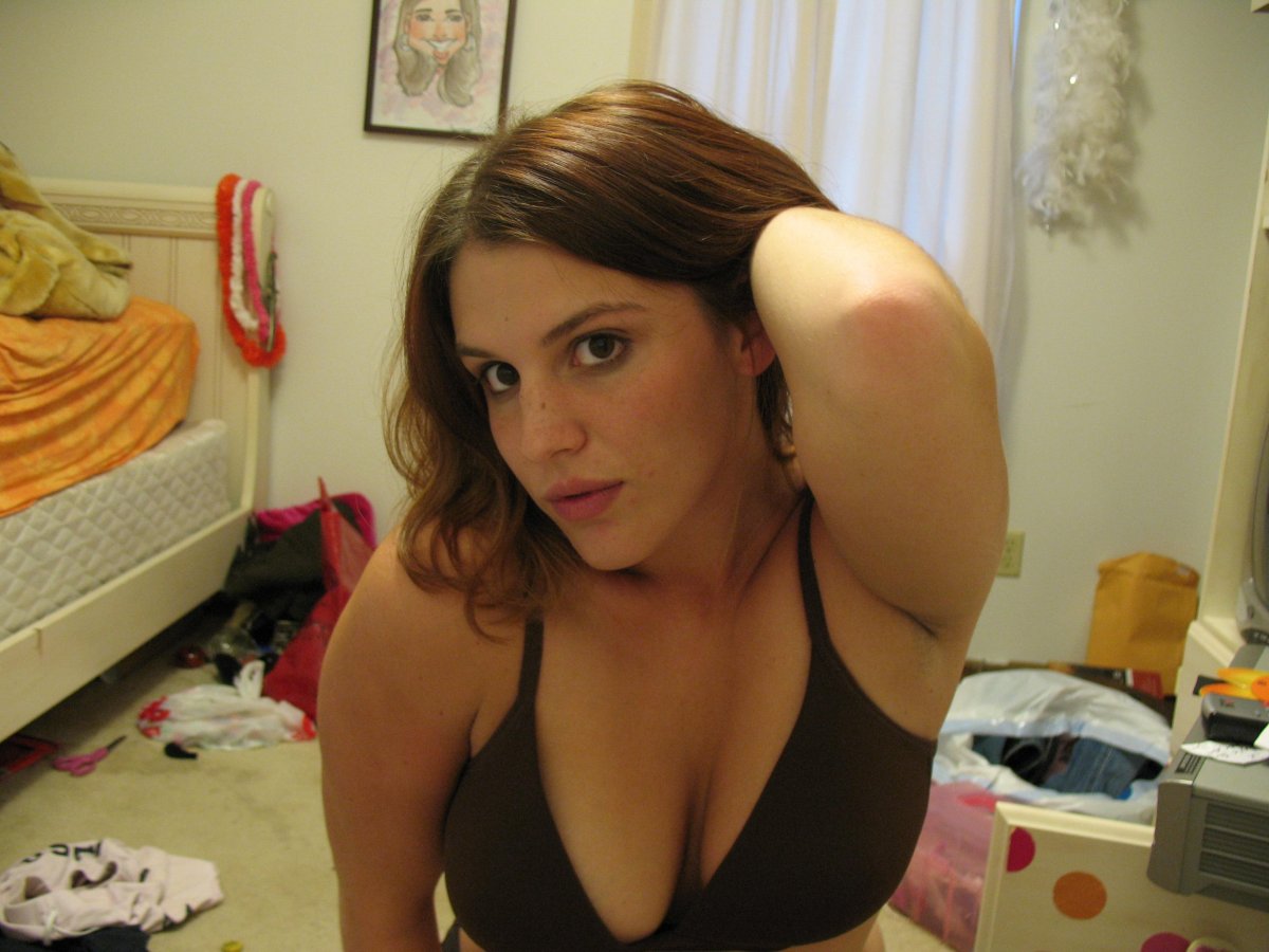 Dontleavethemayonnaiseout-White Shirt Black Bra — 17
