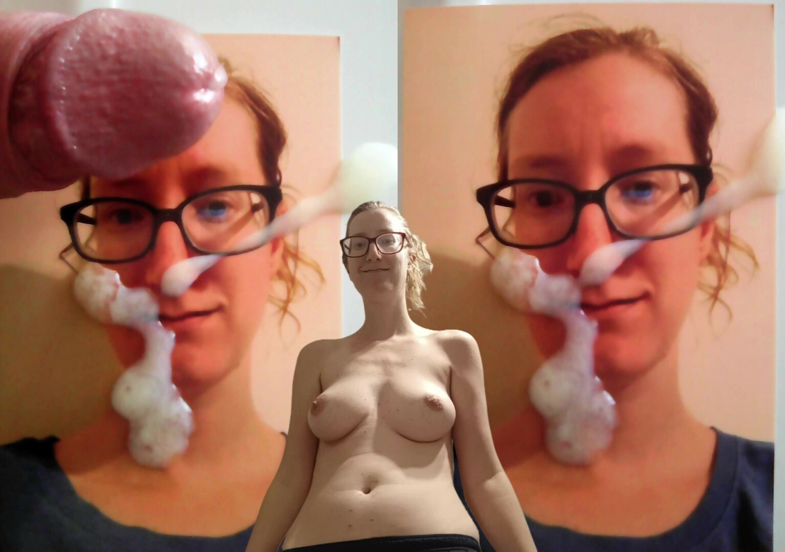 heather nerdy big tits glasses redhead tribute — 18