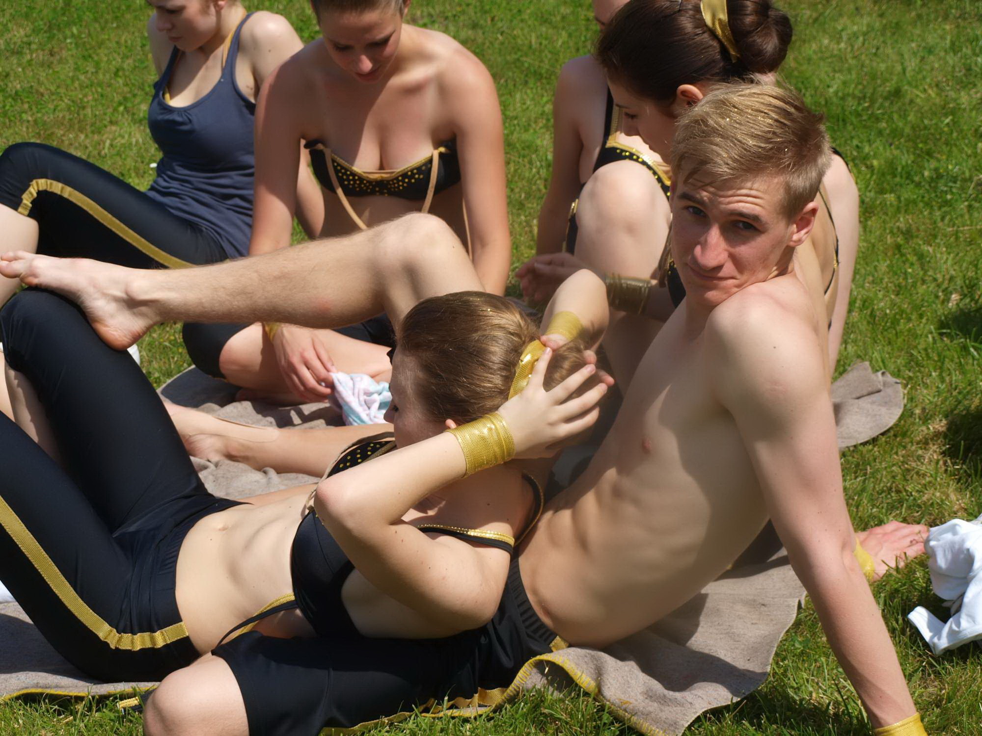 Czech gymnast pool party — 12
